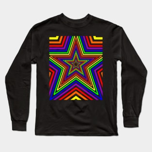 Rainbow LGBTQ Stars Long Sleeve T-Shirt